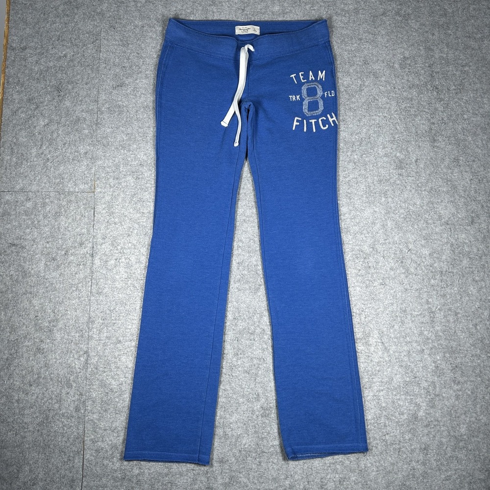 Vintage Abercrombie & Fitch Perfect Stretch Sweatpants Womens Small Blue Y2K